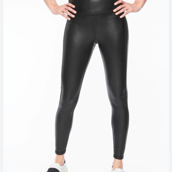 Athleta all over gleam faux leather leggings - Picture 3 of 4